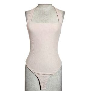 Superdown Candice Halter Bodysuit Size Small